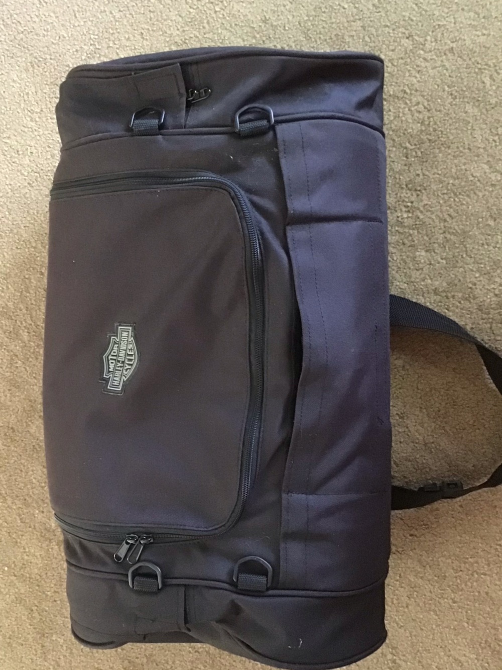 Harley Davidson Multi-Fit Ultra Overnight Bag EUC Weather Proofed